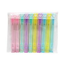 Mini Tubos De Bolhas Brancos E Rosas 10 Peças Brinquedos De Sabão Para Crianças Aniversário Chá De