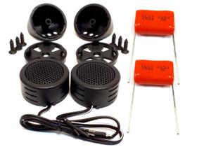 Mini Tweeter Alta Frequência 600w e Capacitores Painel Porta Sons mais agudo kit completo para instalaçao Mini Tweeter Alta Frequência 600w e Capacitores Painel Porta Sons mais agudo kit completo para instalaçao