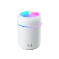 Mini Umidificador Portátil com LED Colorido, Branco