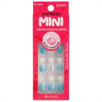 Mini Unhas Autocolantes Infantil Kiss New York Impress Nighttime Imm301b