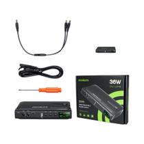 Mini UPS De 36W Com Display Digital Fonte De Alimentação Ininterrupta Para Roteador WiFi 5V 9V 12V