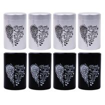 Mini urna de cremação BRUKUSUR XY-HEART-WING-SET-8-B&S preta Mini urna de cremação BRUKUSUR XY-HEART-WING-SET-8-B&S preta