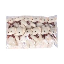 Mini Ursinhos De Pelúcia 12 Peças Bonecos Macios Para Festas Casamentos Chaveiros Pendentes Pequenos