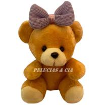 Mini Urso Baby de Pelúcia 10cm com Laço G - Jogo de 12pçs