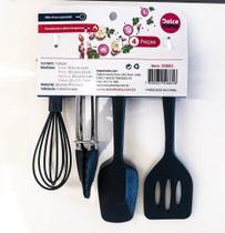 Mini Utensílios de Cozinha Silicone Espátula, Fouet, Colher e Pinça Mini Utensílios de Cozinha Silicone Espátula, Fouet, Colher e Pinça
