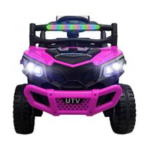 Mini Utv Elétrico Jipe Infantil Com Sons, Led E 4 Motores