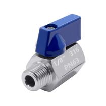 Mini válvula de esfera Beduan 316 em aço inoxidável 1/8