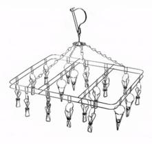 Mini Varal 24 Prendedores de Inox Peças Intimas Bebê Cueca Calcinha Roupas Mini Varal 24 Prendedores de Inox Peças Intimas Bebê Cueca Calcinha Roupas