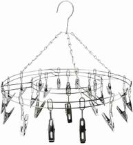 Mini Varal Inox Suspenso 24 Prendedores Meias e Roupa Intima Cueca Calcinha Mini Varal Inox Suspenso 24 Prendedores Meias e Roupa Intima Cueca Calcinha