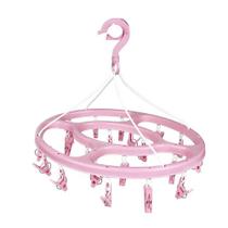 Mini Varal Oval 24 Prendedores - Rosa