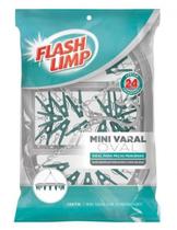 Mini varal OVAL c/24 prendedores Flashlimp