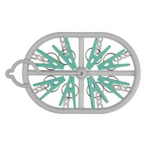 Mini varal oval C/8 prendedor flashlimp