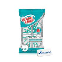 Mini varal oval com 8 prendedores flash limp