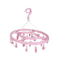 Mini Varal Oval Mor Rosa 24 Prendedores