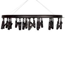 Mini-varal Oval Preto 24 Prendedores Ref:6098 Mor