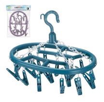 Mini Varal Oval Roupa Íntima Com 18 Prendedores Lavanderia