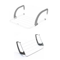 Mini Varal Portatil Kit 2 Unidades Portatil Lavanderia Banheiro Porta Box Secador Janela Mini Varal Portatil Kit 2 Unidades Portatil Lavanderia Banheiro Porta Box Secador Janela