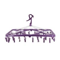 Mini Varal Portátil Retangular com 36 Prendedores 64x34cm Em Casa Tem - EmCasaTem Mini Varal Portátil Retangular com 36 Prendedores 64x34cm Em Casa Tem - EmCasaTem