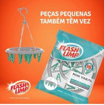 Mini varal redondo 16 pregadores flash 6810 Mini varal redondo 16 pregadores flash 6810