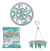 Mini varal redondo c/ 16 prendedores Mini varal redondo c/ 16 prendedores