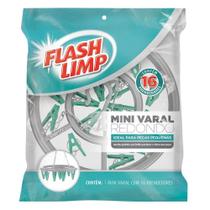 Mini Varal Redondo Com 16 Prendedores - Até 1kg - Flash Limp Mini Varal Redondo Com 16 Prendedores - Até 1kg - Flash Limp