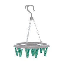 Mini Varal Redondo com 16 Prendedores na Verde, LAV6810, Flash Limp Mini Varal Redondo com 16 Prendedores na Verde, LAV6810, Flash Limp