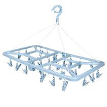 Mini-varal Retangular Dobrável 32 Prendedores Cores sortidas Mini-varal Retangular Dobrável 32 Prendedores Cores sortidas