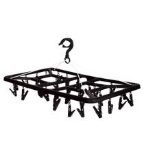 Mini-varal Retangular Dobrável 32 Prendedores Preto Mor Mini-varal Retangular Dobrável 32 Prendedores Preto Mor