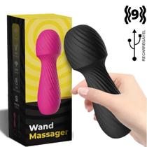 Mini Varinha Magica Flexível Recarregável - Wand Massager