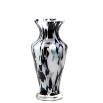 Mini Vasinhos Decorativos Anna 77 em Cristal Murano Multicolor Preto e Branco