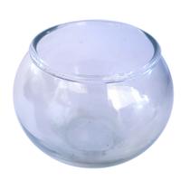 Mini Vaso Aquário Bolinha Ø6,5x5cm Vidro Enfeite Decoração