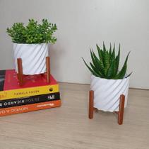 Mini Vaso Com Suporte Estilo Cachepô para Plantas