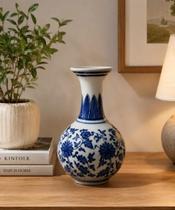 Mini Vaso Decorativo Cerâmico Clássico Português - 13cm Mini Vaso Decorativo Cerâmico Clássico Português - 13cm