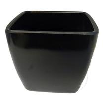 Mini vaso decorativo de plastico 6,5cm - preto Mini vaso decorativo de plastico 6,5cm - preto