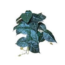 Mini Vaso Decorativo em Gesso Planta Jibóia Artificial