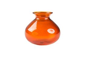 Mini Vaso Decorativo em Vidro Transparente na Cor Âmbar