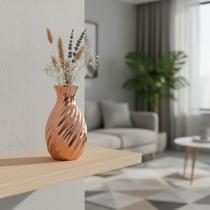 Mini Vaso Decorativo Metalizado Dourado Rosé Gold ou Prata Para Sala Quarto Escritório Decoração Mini Vaso Decorativo Metalizado Dourado Rosé Gold ou Prata Para Sala Quarto Escritório Decoração