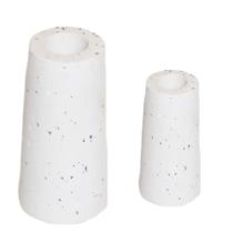 Mini Vaso Decorativo Para Sala Peônia Artesanal De Cimento Com Granilite