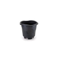 Mini Vaso Redondo Preto 0,5Lts Injeplastec