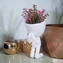 Mini Vaso Suculentas Decorativo Robert Bob Ideal Para Quartos Jardim Sala Cozinha