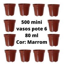 Mini Vasos pote 6 marrom 500 unidades vasos atacado para mini suculentas cactos lembrancinha artesanato fazer mudas de suculentas plantas geral