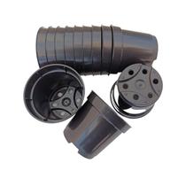 Mini Vasos pote 6 preto 50 unidades para mini suculentas cactos lembrancinha fazer mudas de suculentas plantas geral