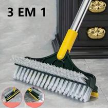 Mini Vassoura 3 Em 1 Rodo Gap Limpeza Esfregão Mop Limpa