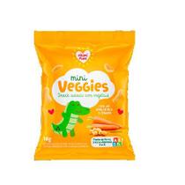 Mini veggies snack assado vegetais grão de bico e cenoura zero glúten, nhami mami pacote 18g