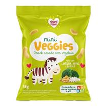 Mini Veggies Snack Assado Vegetais Lentilha, Arroz e Brócolis Zero Glúten, Nhami Mami 18g