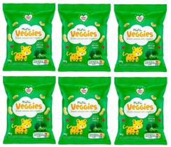 Mini Veggies Snack Ervilha E Brócolis 6x18g - Nhami Mami