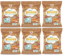 Mini Veggies Snack Feijão Arroz E Cenoura 6x18g - Nhamimami
