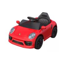 Mini Veículo Carro Elétrico Infantil Porsche Vermelho 12v - Bang Toys