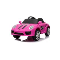 Mini veiculo esporte luxo carro eletrico rosa 6v