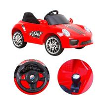 Mini Veiculo Esporte Luxo Carro Eletrico Vermelho 6v - Bangtoys